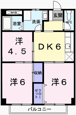 コットンハウスの物件間取画像